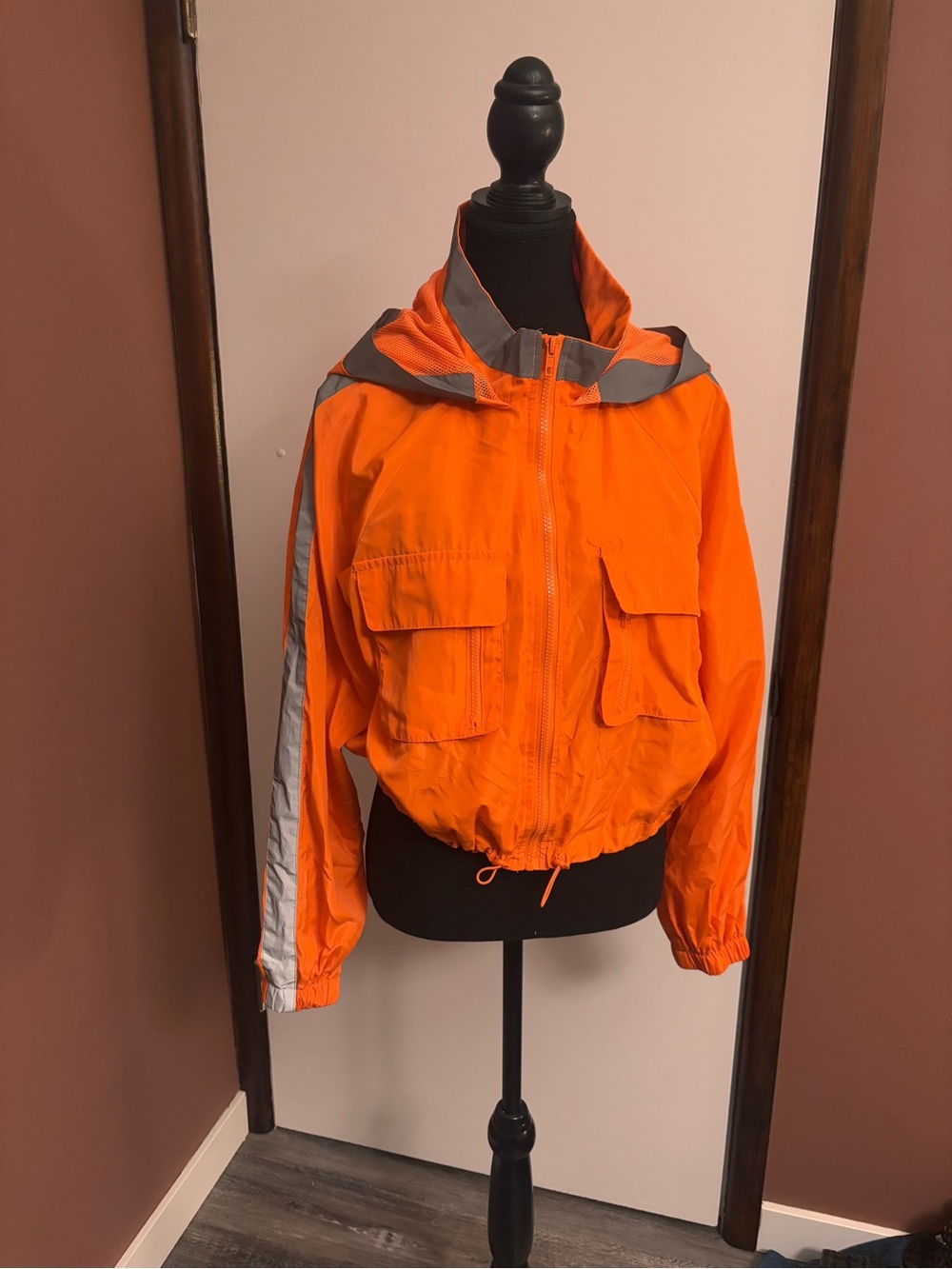 Forever 21 Reflective Windbreaker Jacket